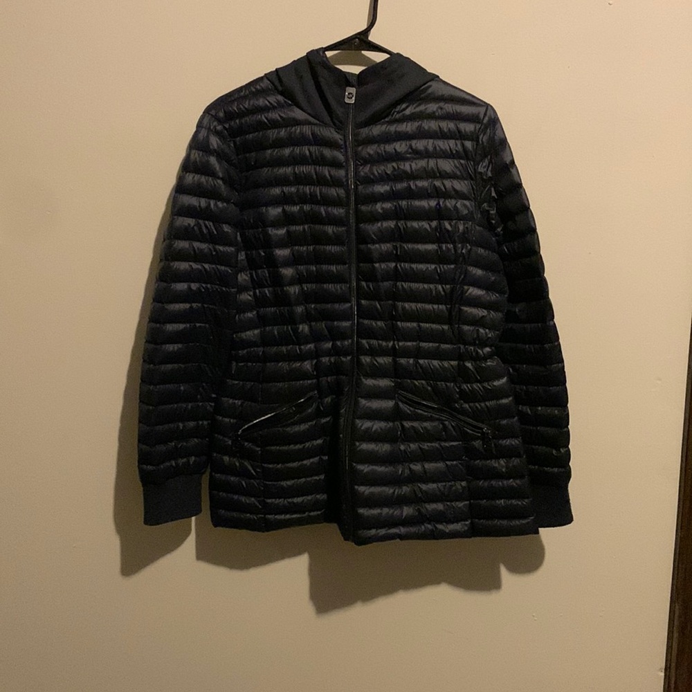 Michael Kors hooded packable jacket